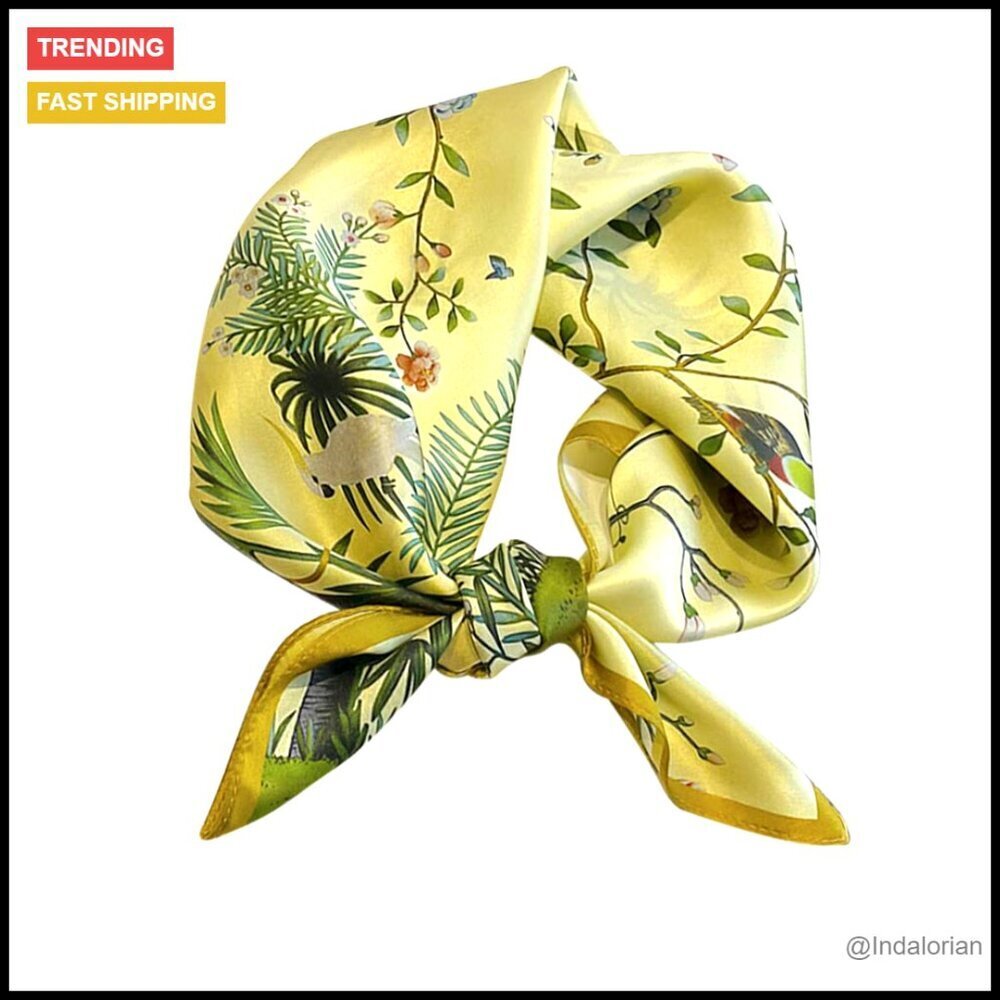 Mulberry Silk Square Scarf Elegant Versatile Accessory for Women Gift Packed